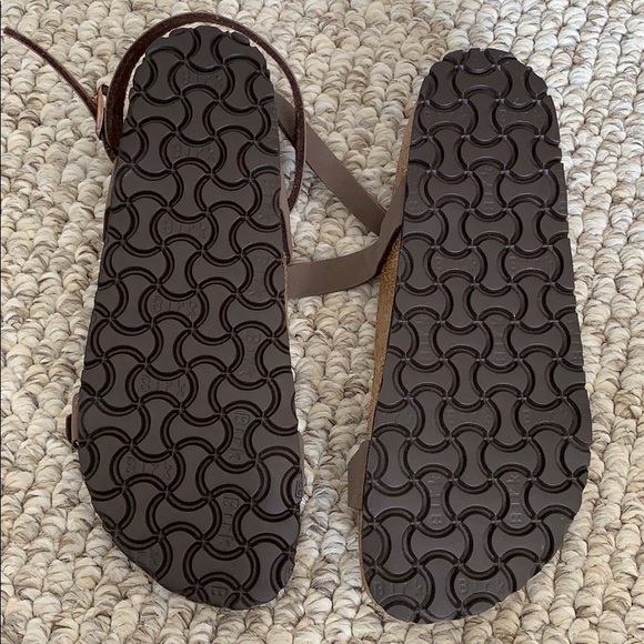 Birkenstock Doloa Taupe Mocha rose wrap Sandals 38 - Picture 6 of 7